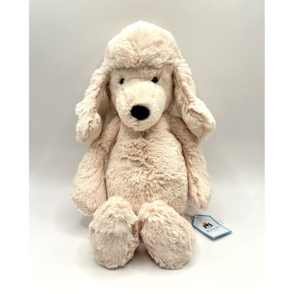 Jellycat Bashful Poodle Blush Pink Medium Size With Tags - Retired BAS3PDL - Picture 2 of 15